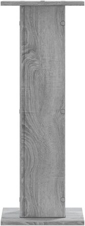 Підставки для колонок vidaXL, 2 шт., високі, для Hi-Fi, домашнього кіно, саундбар, покращене звучання, ДСП (сірий, 30 x 30 x 80 см)