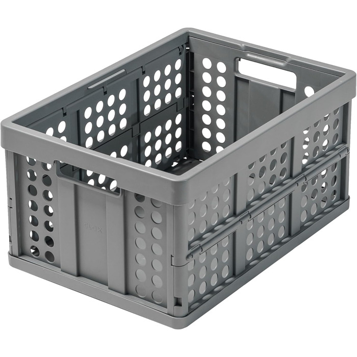 Clax® Folding Box | Folding Case | 45 Liters | grey