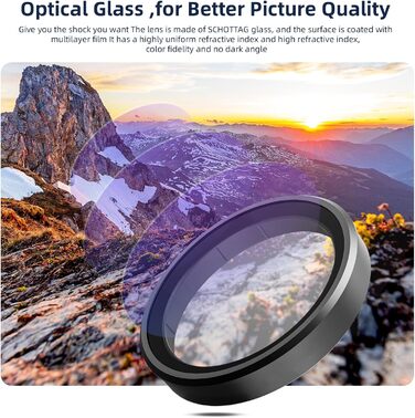 Набір фільтрів ND/CPL для DJI Osmo Action 4/5/3 Pro: ND8/ND16/ND32/CPL