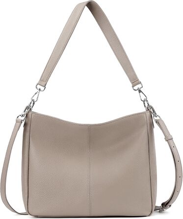 Сумка жіноча Befen зі шкіри, шопер середнього розміру, елегантна класична, колір А-тауп з 2 ремінцями через плече