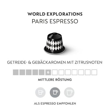 Кава Nespresso Original Paris | Арабіка та Робуста середнього обсмаження | Ідеально для еспресо | 200 капсул