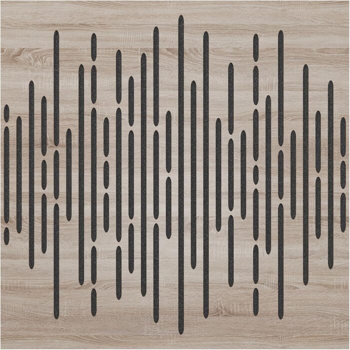 Набір акустичних панелей для звукопоглинання та дифузії WAVE Sonoma, 50x50x5 см, 4 шт. — декоративні панелі для шумоізоляції та корекції акустики