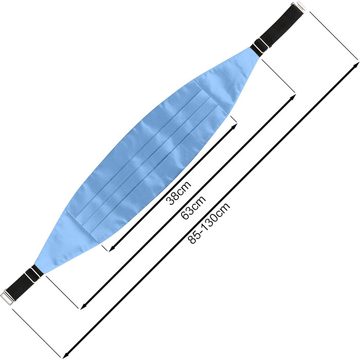 Комплект підтяжок та метелика для смокінга (блакитний) - 3 шт.