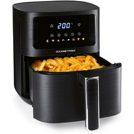 Фритюрниця повітряна Gourmetmaxx AirGenius 9 л з 2 відсіками | 8 програм | Сенсорний дисплей | Для 8 осіб