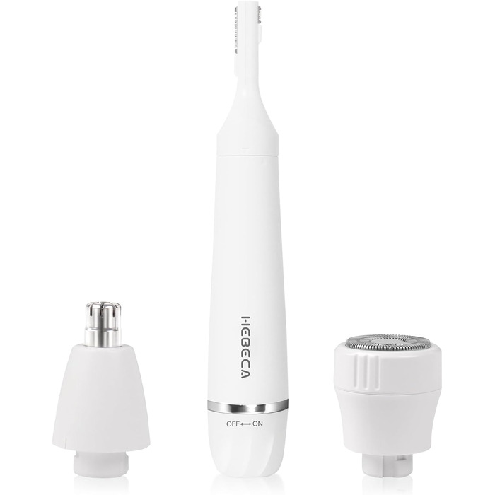 Електричний тример для обличчя 3-в-1: брови, вуха, ніс та обличчя. Бездротовий, вологостійкий, для жінок