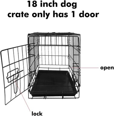 Клітка для собак 91 x 56 x 62 см, складана з 2 дверцятами, переноска для собак, автобокc для собак, з піддоном, дротяна клітка, переноска для собак, розмір L (117 x 64 x 86 см)