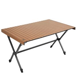 Складний кемпінговий стіл Timber Ridge 125x80 см, регульована висота, для 6 осіб, для пікніка, саду, походу, подорожей