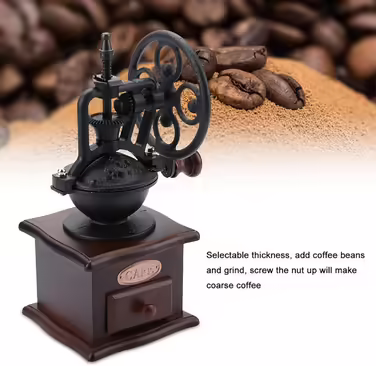 Retro Manual Coffee Grinder Hand Sharpener Hand Crank Coffee Mill Home Grinding Machine