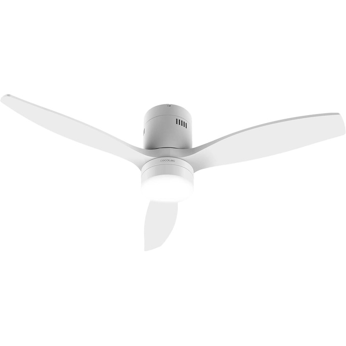 Стеляний вентилятор Cecotec Energysilence Aero 5600 Classic White з LED-підсвічуванням, 40W, діаметр 132 см, 6 швидкостей, пульт, літній/зимовий режим