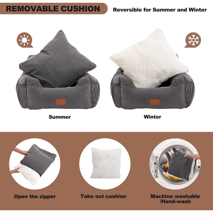 Автокрісло для собак, миється та стійке до плям. Зручне автокрісло для собак середнього розміру (сірий)