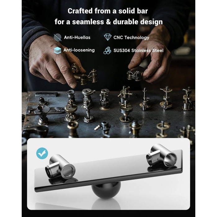 Кран кухонний APPASO 3-в-1 чорного кольору з трьома виходами, для фільтрації води, поворотний на 360°, з двома ручками, з нержавіючої сталі, низький тиск