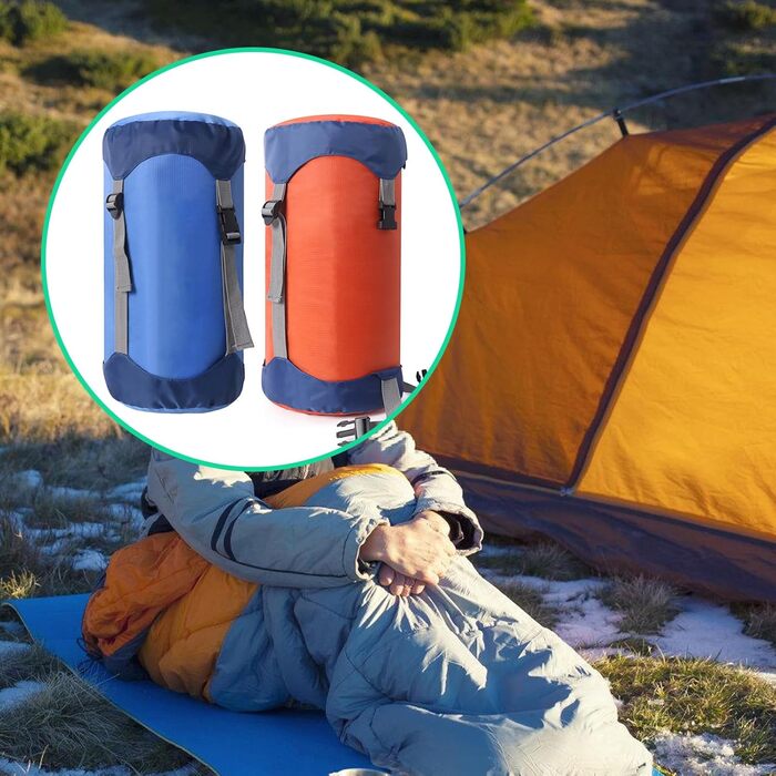 Psdndeww Space-Saving Sleeping Bag Cover Made of Polyester Ripstop Fabric for Storage for Travel and Outdoor Activities