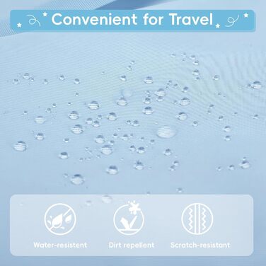 Рюкзак Tanou для школи, дівчаток-підлітків, 30L, нейлон, 3-9 клас, з тролейною петлею та брелоком (блакитний)