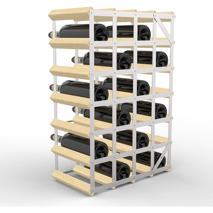 Todeco - Wine Rack, Bottle Rack, Wine Stand, Wine Holder, Wine Rack Wood for 30, Natural Wood
