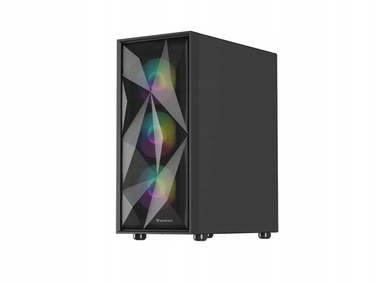 Корпус для комп'ютера Genesis Diaxid 605 ARGB Midi Tower ATX, вікно, чорний