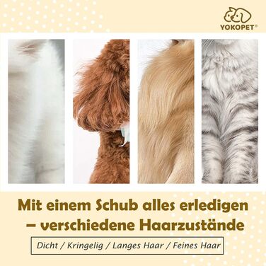 Щітка для собак та котів, видалення підшерстка, підходить для довгої та короткої шерсті, зелена, з кнопкою