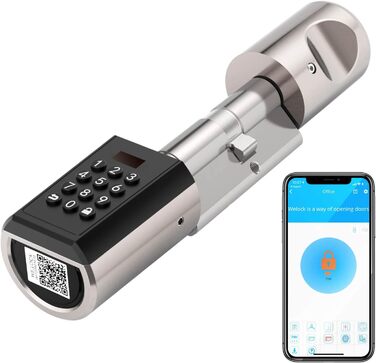 Електронний циліндр WELOCK PBL41 для дверей з Bluetooth, кодовий замок IP65, для дверей 50-100 мм