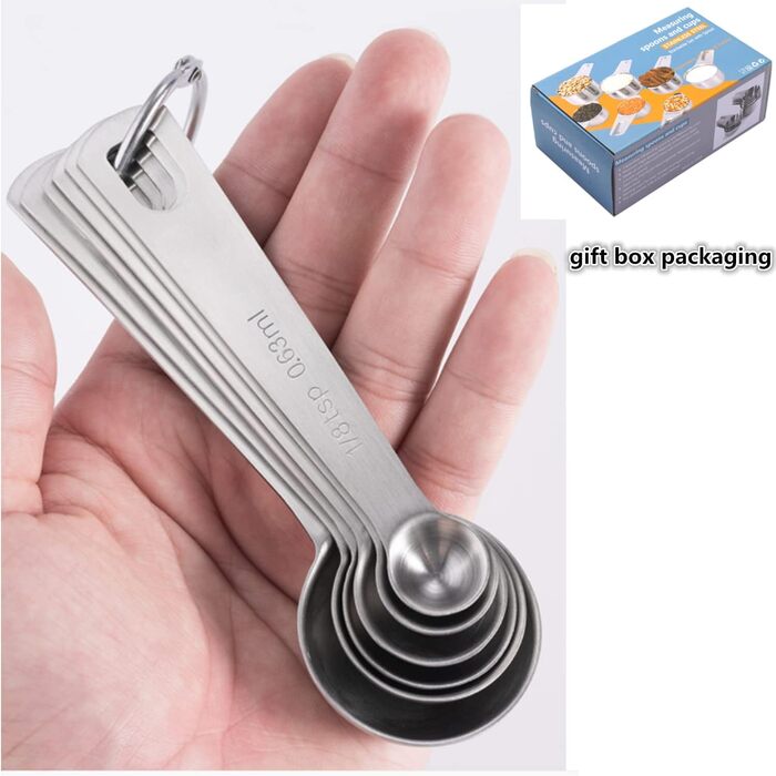 Набір мірних ложок Meiyijia з нержавіючої сталі (7+7 шт.)