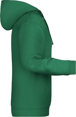 Чоловічий базовий худі James & Nicholson з капюшоном та кишенею-кенгуру, Irish-green, розмір M