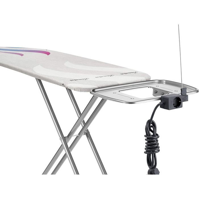 Прасувальна дошка Vileda Total Reflect M Plus з регулюванням висоти, 120 x 38 см, сіра, для парогенераторів, еко-упаковка