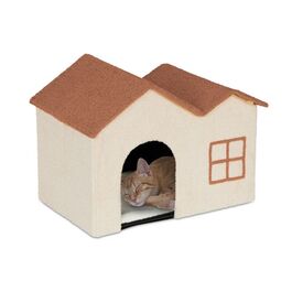 Котяча печера Relaxdays в бежевому кольорі