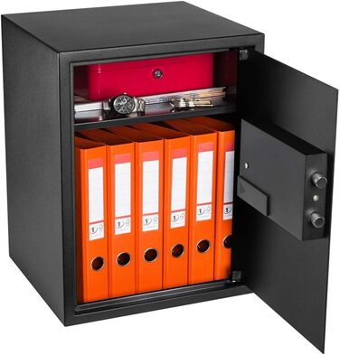 Домашній сейф HomeSafe HV24E з електронним замком, 20x44x38 см. Захист для грошей, прикрас, документів та ноутбука (50x35x35 см)