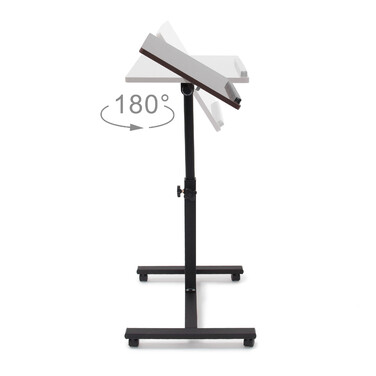 Relaxdays Adjustable Height Laptop Table Wood