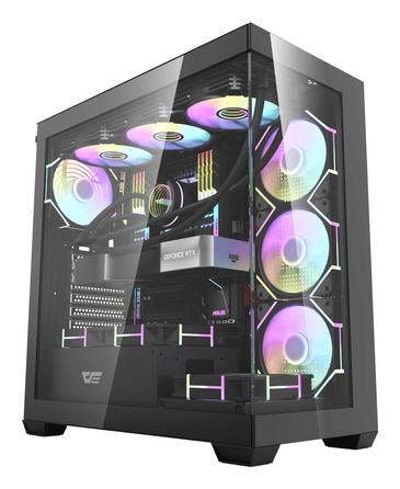 Корпус DarkFlash DS900 Black Midi Tower, чорний