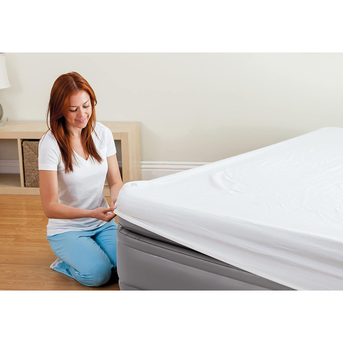 Надувний матрац Intex Queen Comfort Fiber-Tech RP 152x203x51 см (64164ND) - двоспальний, високий