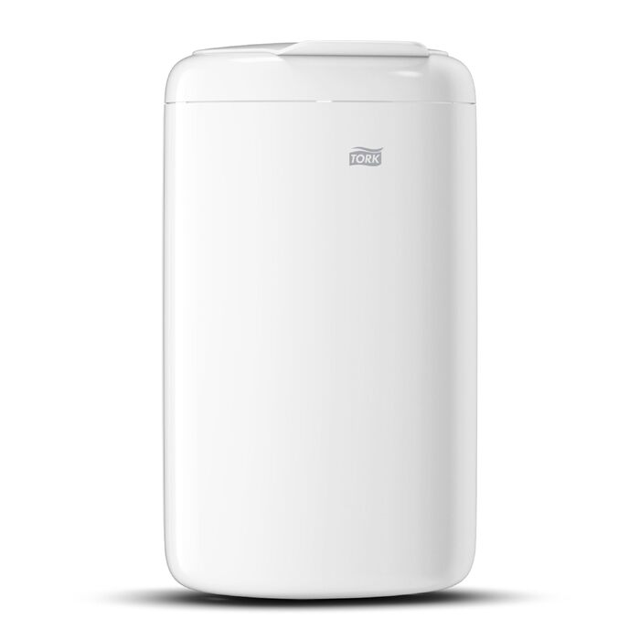 Сміттєвий кошик Tork Elevation 5л з кришкою, білий (33.8 x 19 x 16 см) для санвузлів та кабін