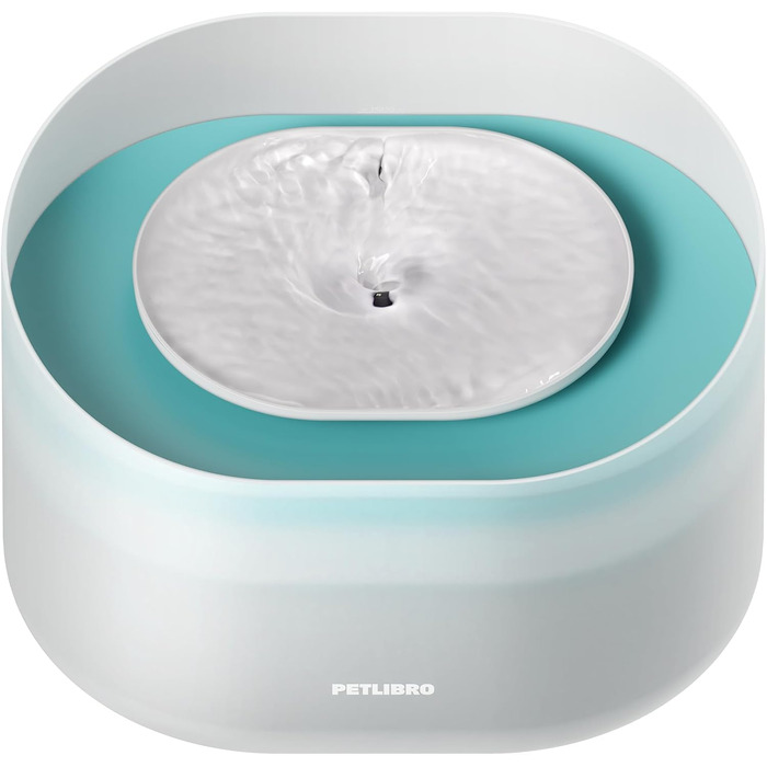 PETLIBRO фонтанчик для пиття собак та котів, 8 л, захист від розливання, тихий (26 дБ), легко миється, підходить для великих собак/кількох котів, білий (з фільтром)
