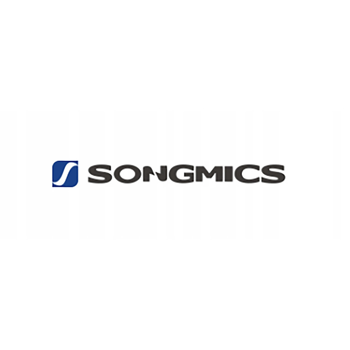 Шкатулка для прикрас Songmics, бежева, шкіряна, багатоярусна, з дзеркалом