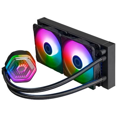 Cooler Master MasterLiquid 360 Stealth: Світлодіодна СРU-Водяна Система Охолодження - AIO (300W), Подвійна помпа, 120мм вентилятори Mobius, LGA1851/1700/AM5/AM4, RGB