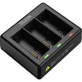 Зарядний пристрій та акумуляторна станція Telesin для GoPro Hero 13 Black з 3 каналами