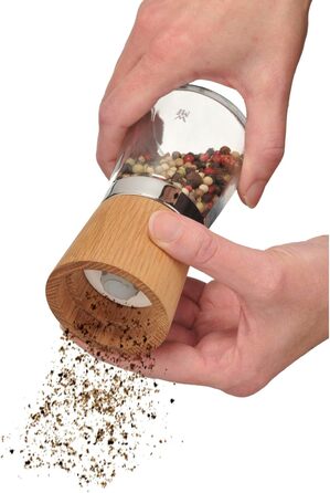 Набір для солі та перцю WMF Ceramill Nature (2 шт.), дерев'яна, без наповнювача, для солі, перцю, чилі, керамічний жорно, млин для спецій