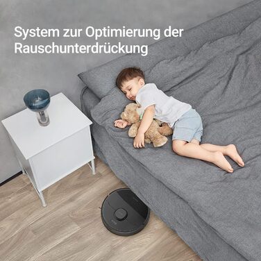 Робот-пилосос Dreame D9 Max з лазерною навігацією, 4000Pa, функція вологого прибирання, 150 хв роботи, сумісність з App/Alexa, розпізнавання килима, чорний