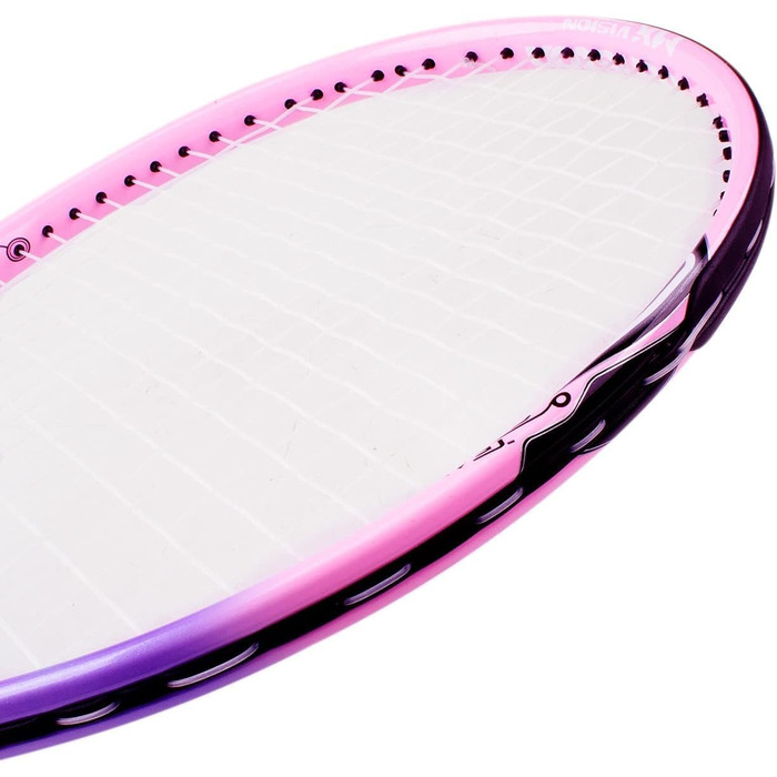 Senston Tennis Racket 19/23/25 Inch One-Piece Design with Tennis Bag, Overgrip & Vibration Dampener - Pink