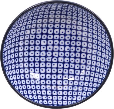 Японський блакитний суші-набір Nippon з подарунковою коробкою та палочками (4 шт.) 21x13.5 & 9.5x3 см