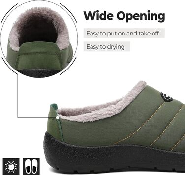 Тапочки халатні зимові Mishansha для чоловіків та жінок, теплі, з плюшевою підкладкою, розмір 35-47, колір зелений, 41 EU