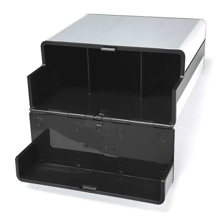 Металеве тютюнопакувальник для 40 сигарет, великий, з магнітною кришкою, сигаретна коробка XXL, для жінок та чоловіків (срібний)