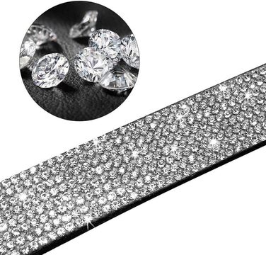 Набір для собак та котів: блискучий нашийник та поводок зі стразами, чорний. Нашийник, шлейка, поводок для собак та котів.