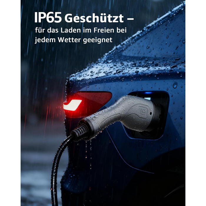 Кабель зарядки для електромобіля Bokman Typ 2, 11 кВт, 16A, 3 фази, 5 метрів, з сумкою та мікрофіброю