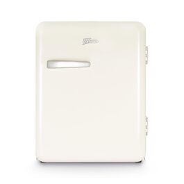 Міні-холодильник H.Koenig Mini Bar Vintage 31L - компактний, для їжі, напоїв, косметики, регульована температура, кремовий