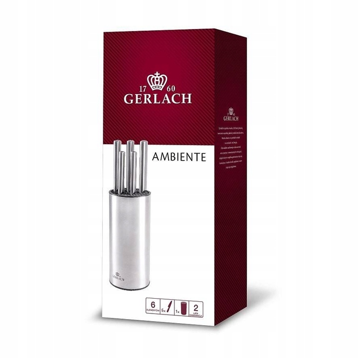 Набір ножів у підставці Gerlach Ambiente, 5 предметів