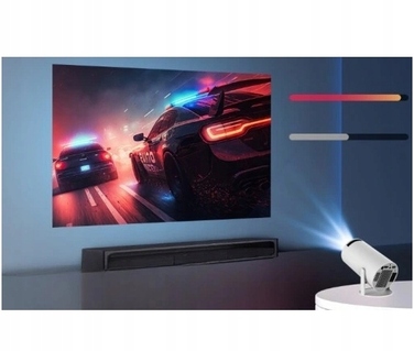 LED-проектор OWLOO з Android TV, білий