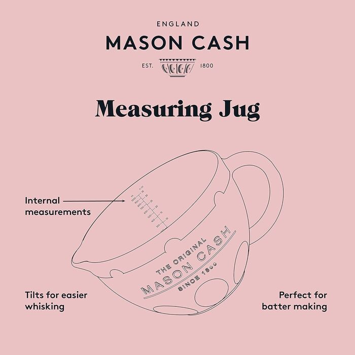 Mason Cash Innovative Kitchen Measuring Containers, stoneware, white, 20.5 x 15 x 10 cm