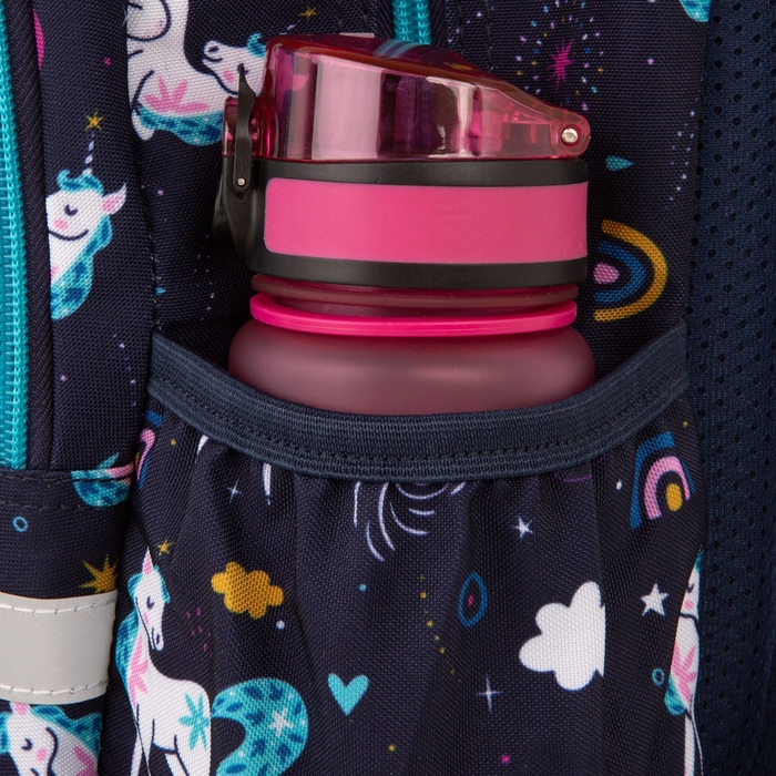 Багатовідсіковий шкільний рюкзак CoolPack, синій багатокольоровий, 21 л