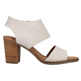 Сандалії жіночі TOMS Majorca Cutout з каблуком 38.5 EU натурального кольору