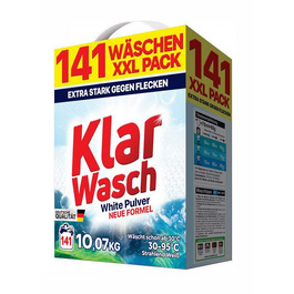 Пральний порошок Klar Wash для білого прання, 10,07 кг