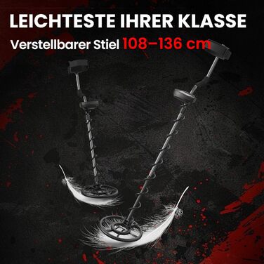 Металодетектор DR.ÖTEK Profi Set: легкий, для дітей та дорослих, з Pinpoint, пам'яттю, вологостійкий, 5 режимів, висока точність. Комплект з лопаткою